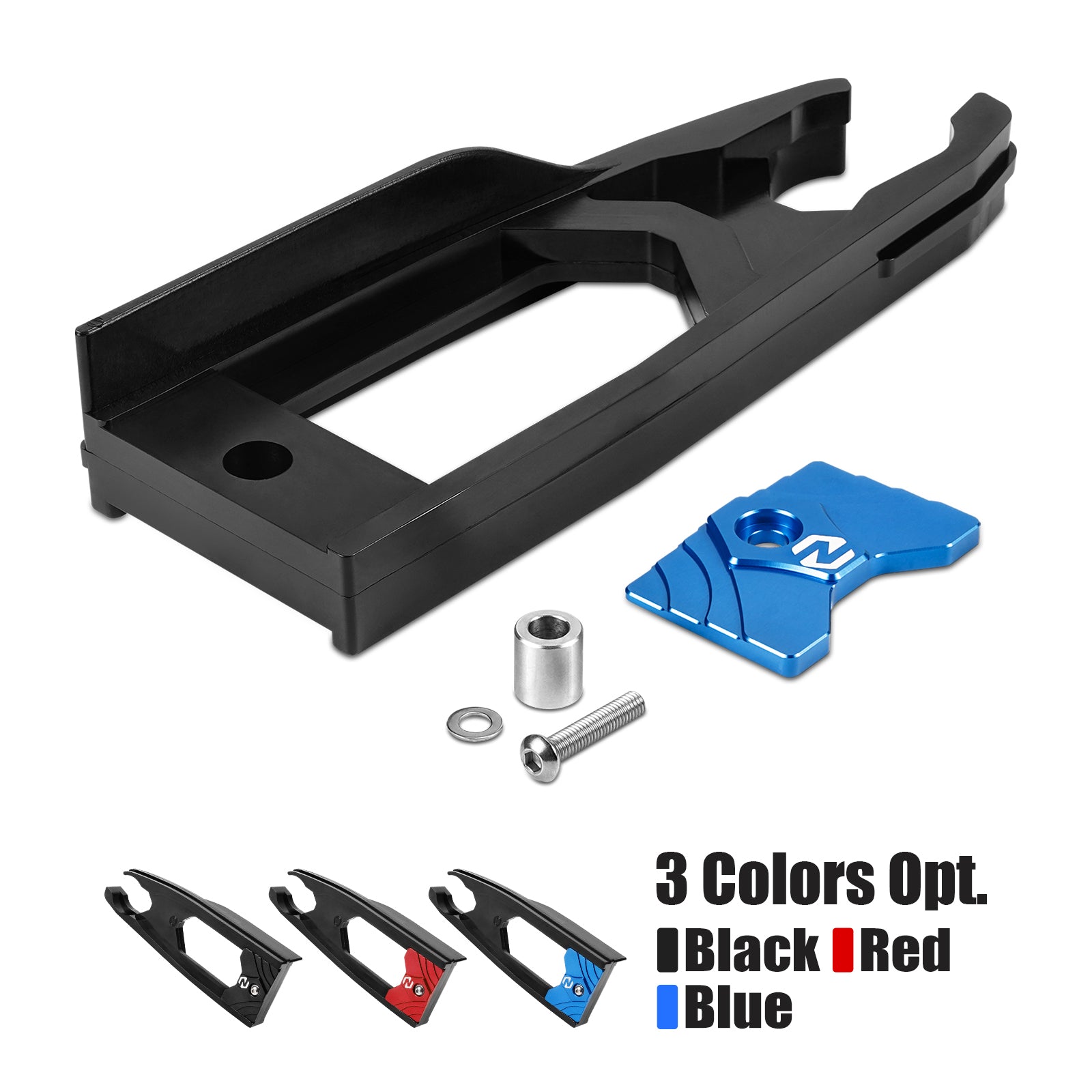 Honda Motorcycle Chain And Belt Guards And Guides TYSON RACING Swingarm Rear Chain Slider Guide For Raptor 700, 660, YFZ450, 400EX - Black Triumph Motorcycle Chain And Belt Guards And Guides - Foto 8