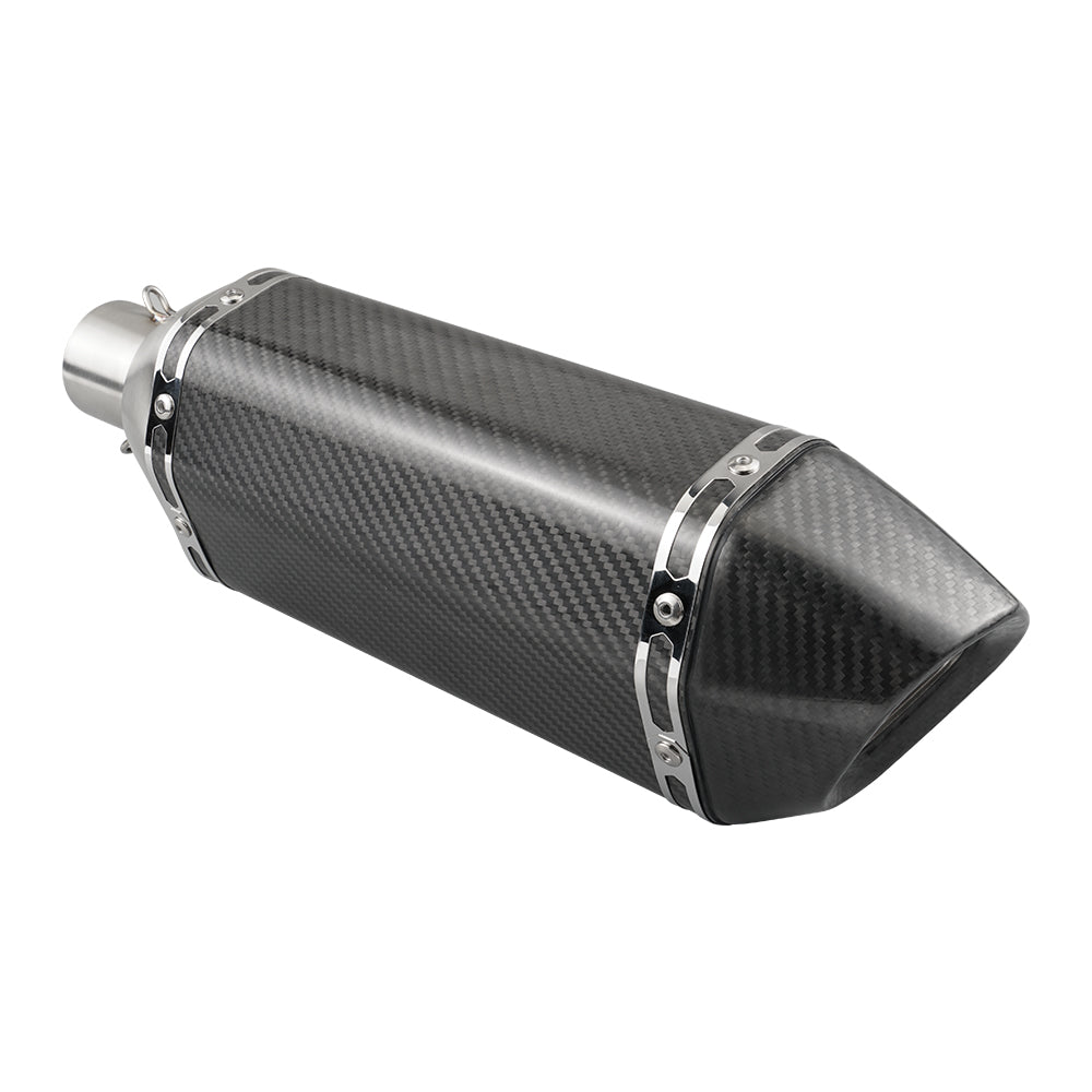 ATV Muffler Slip-On Exhaust Pipe Carbon Fiber For Yamaha Raptor 700
