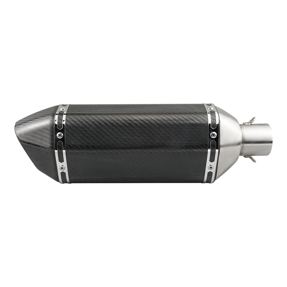 ATV Muffler Slip-On Exhaust Pipe Carbon Fiber For Yamaha Raptor 700