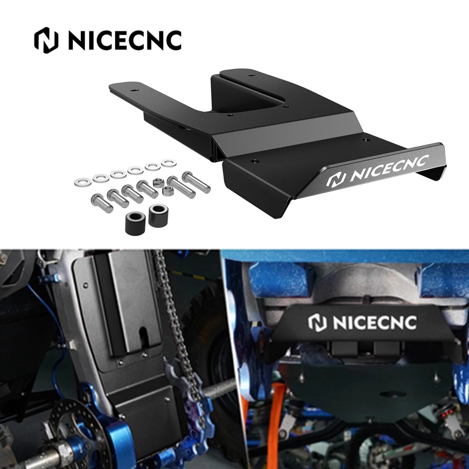 ATV Swing Arm Swingarm Skid Plate Guard For Yamaha Raptor 700 700R 2013-2026