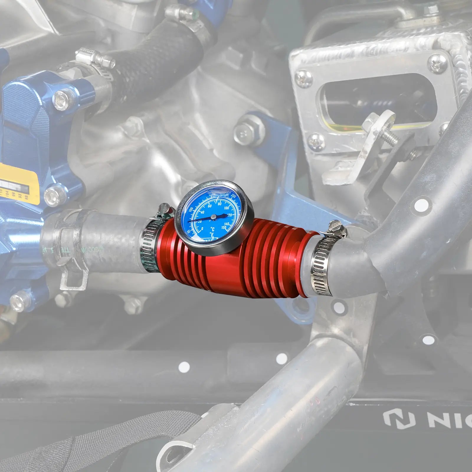 Radiator Inline Cooler w/Temperature Gauge For Honda TRX 450 R / 250R / 700XX