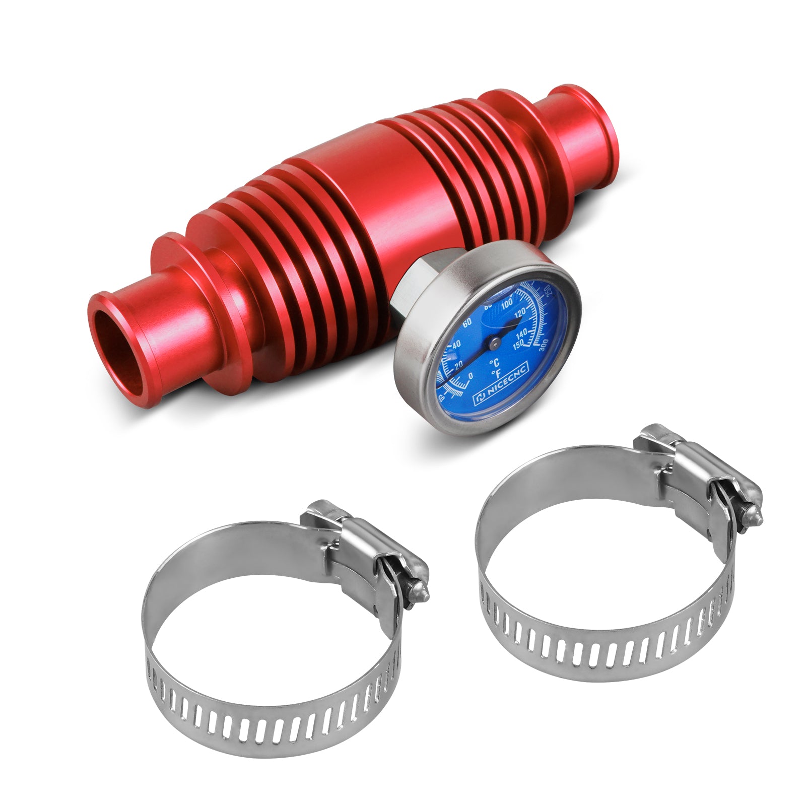 Radiator Inline Cooler w/Temperature Gauge For Honda TRX 450 R / 250R / 700XX