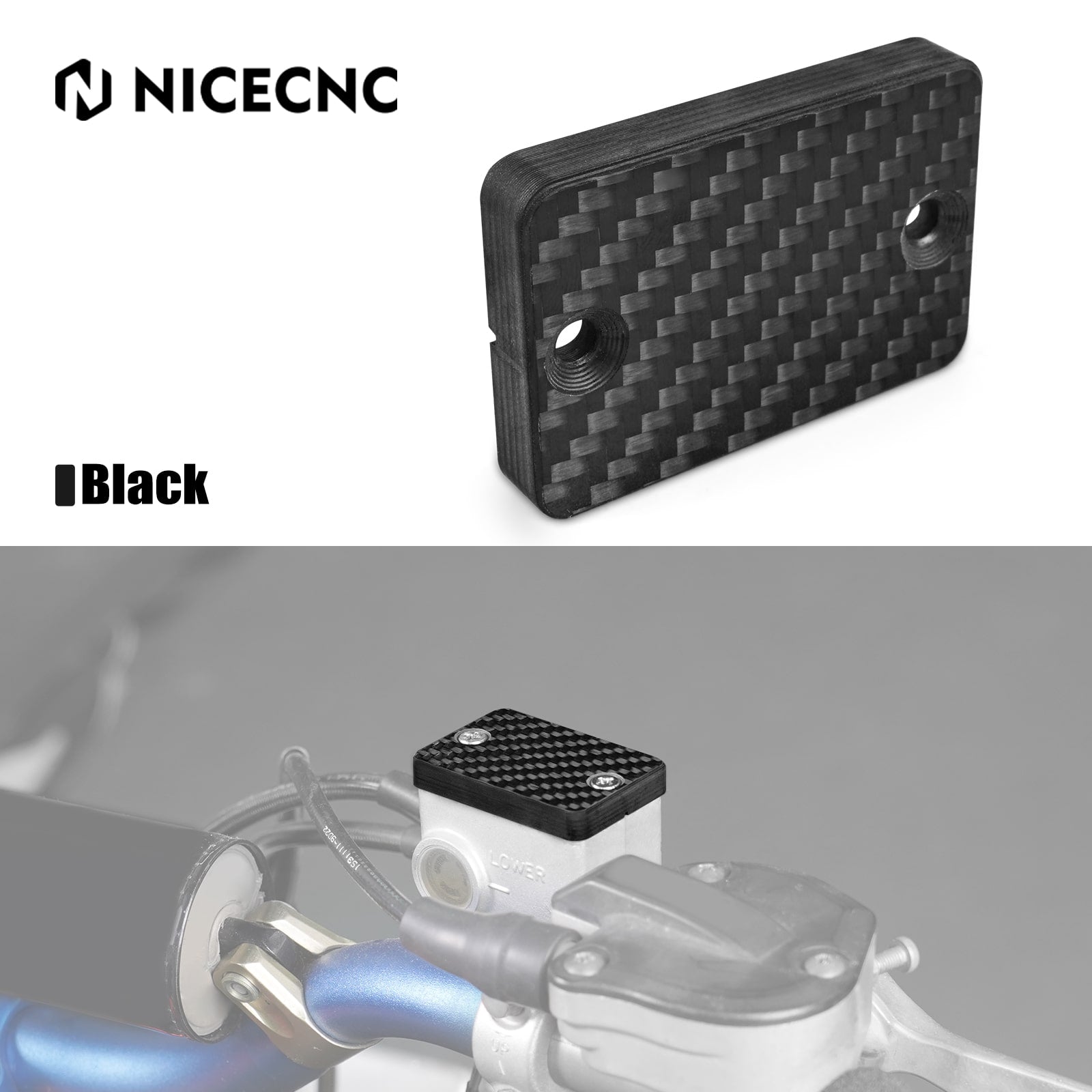 ATV Carbon Fiber Front Brake Reservoir Cover For Honda TRX 450 R ER TRX250X 700XX