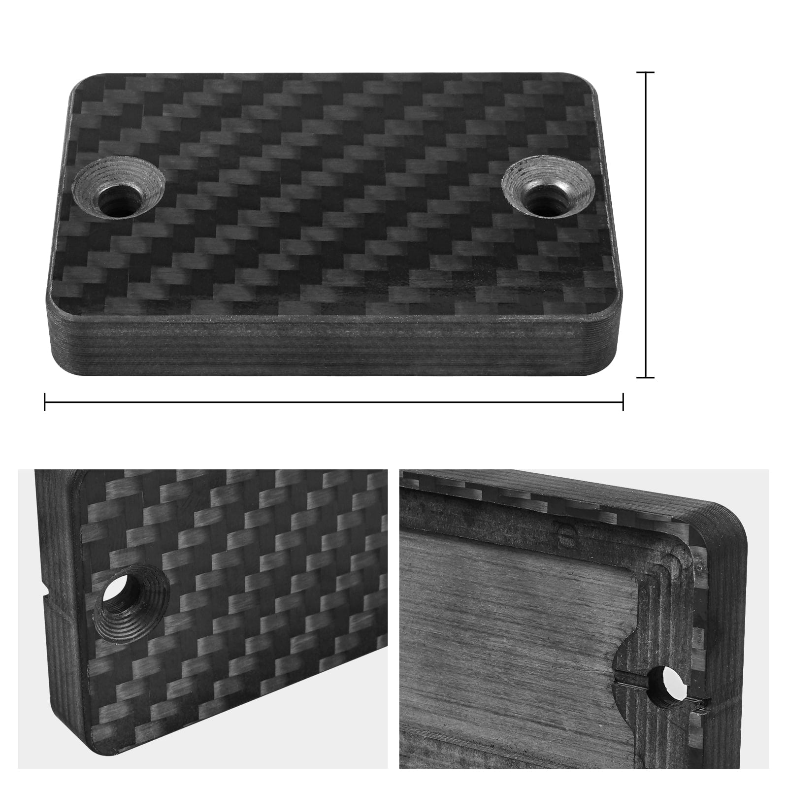 ATV Carbon Fiber Front Brake Reservoir Cover For Honda TRX 450 R ER TRX250X 700XX