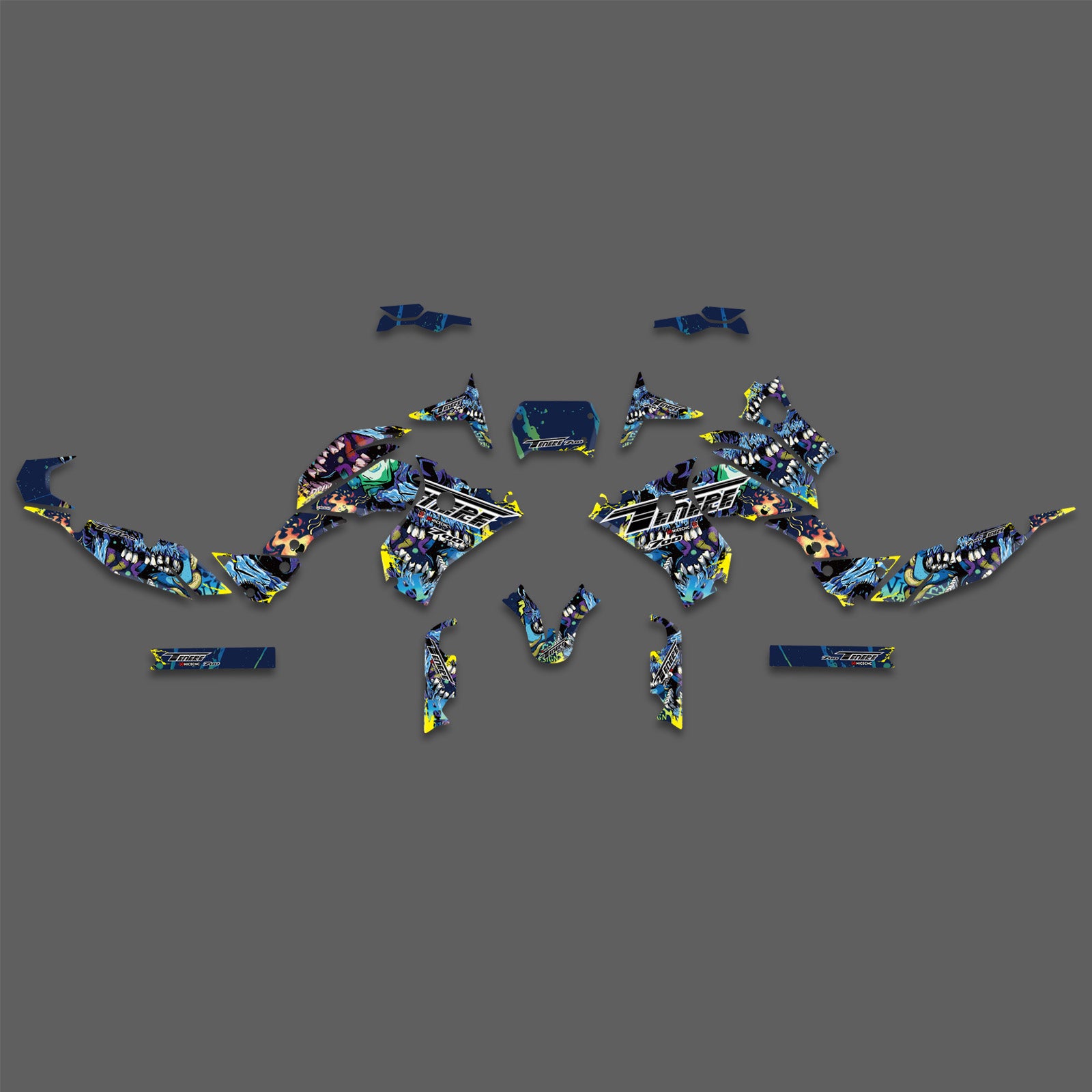 Motorcross Team Decals Stickers Full Graphic Kit For YAMAHA Tenere700 2018-2023