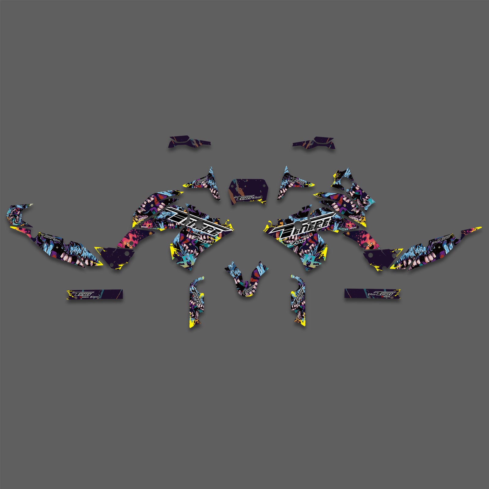 Motorcycle Graphic Decals Stickers Set For YAMAHA Tenere700 2018-2023