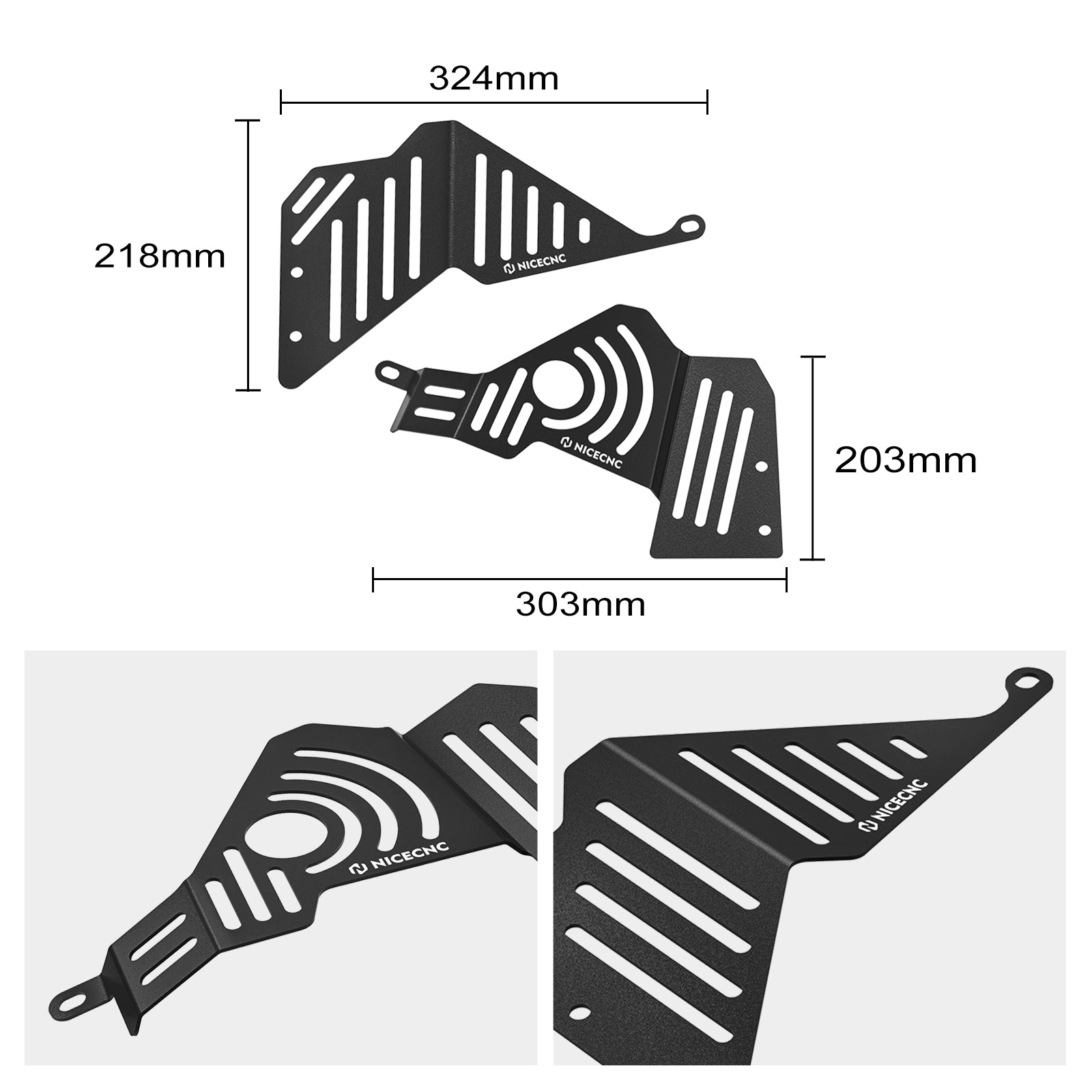 Side Fairing Guards Protectors For Yamaha Tenere 700 / XTZ700 2019-2024