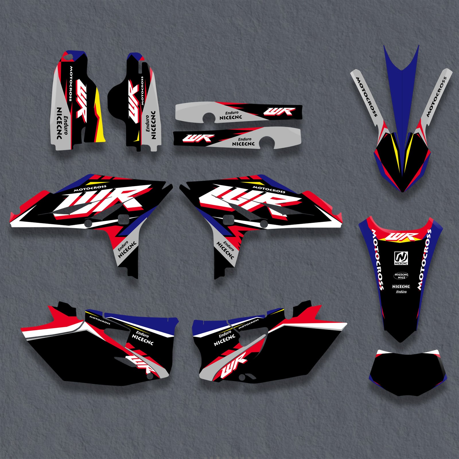 Full Graphics Decals Stickers Kit For YAMAHA WR450F 2012-2015