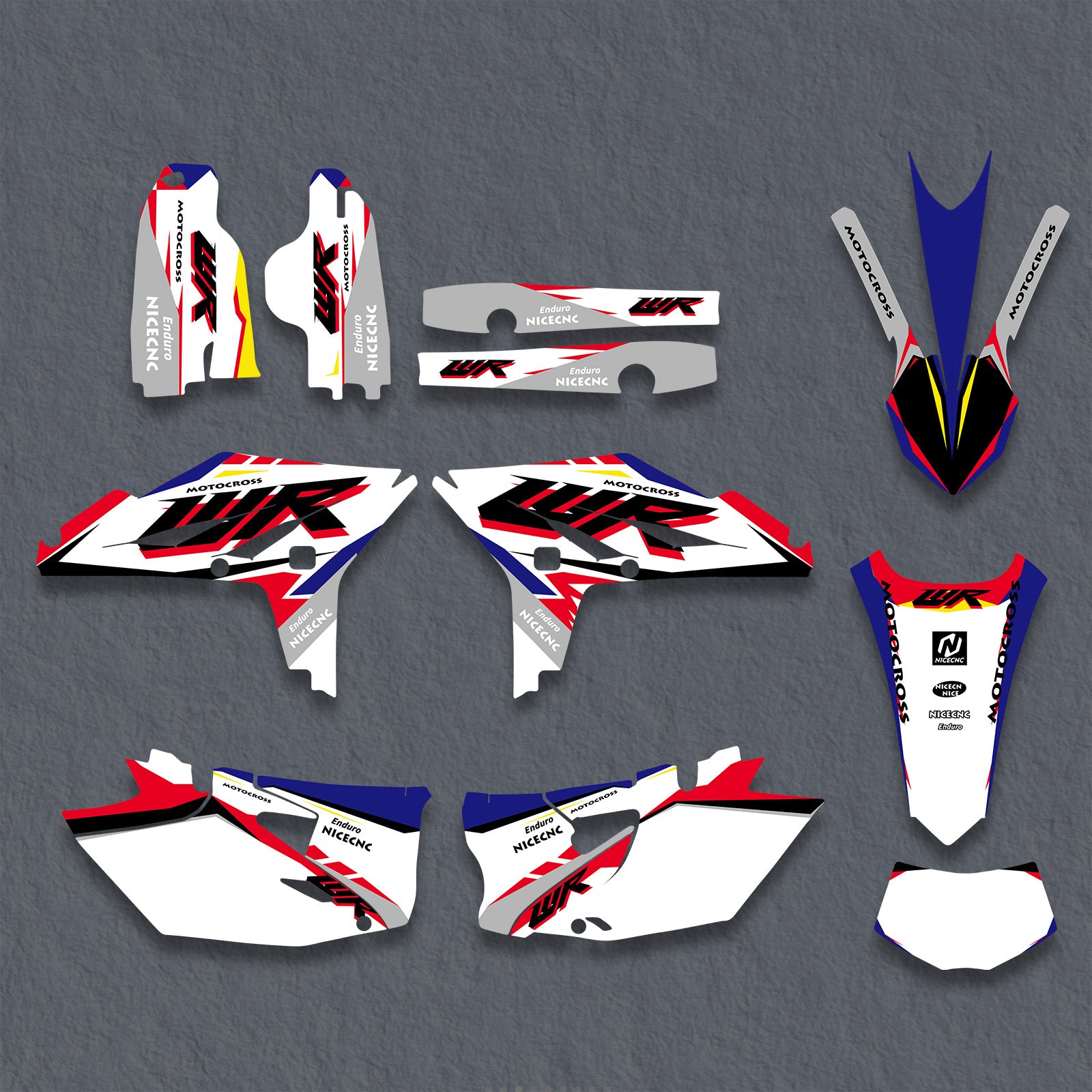Full Graphics Decals Stickers Kit For YAMAHA WR450F 2012-2015