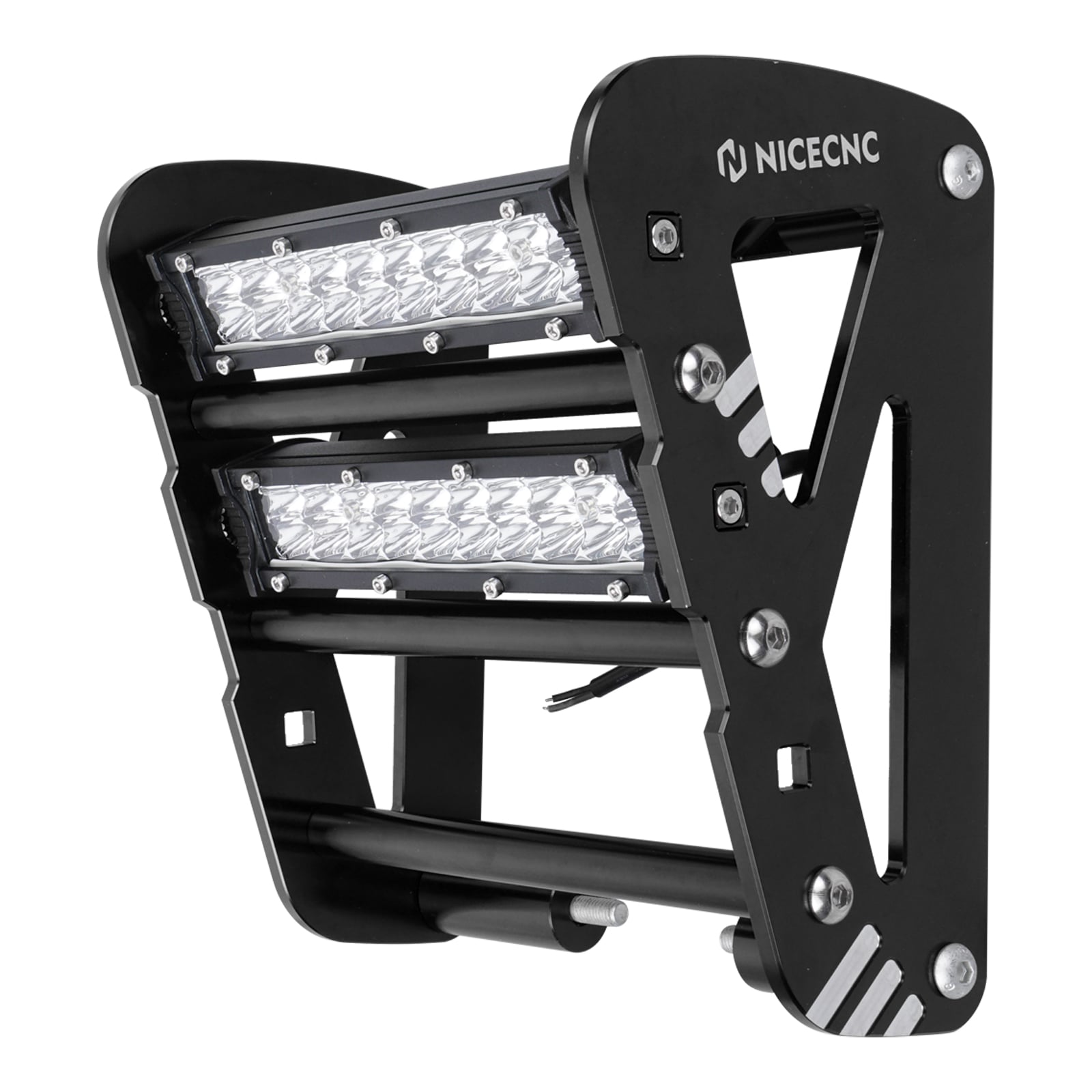 ATV Front Bumper with LED Dual Lights Bar Kit For Yamaha YFZ450R 2009-2024