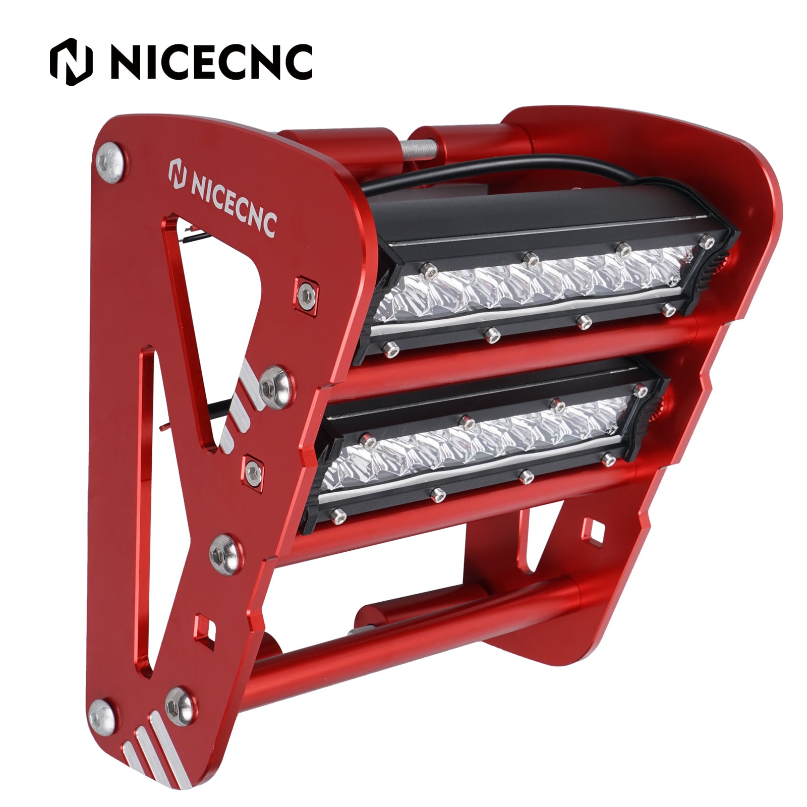 ATV Front Bumper with LED Dual Lights Bar Kit For Yamaha YFZ450R 2009-2024