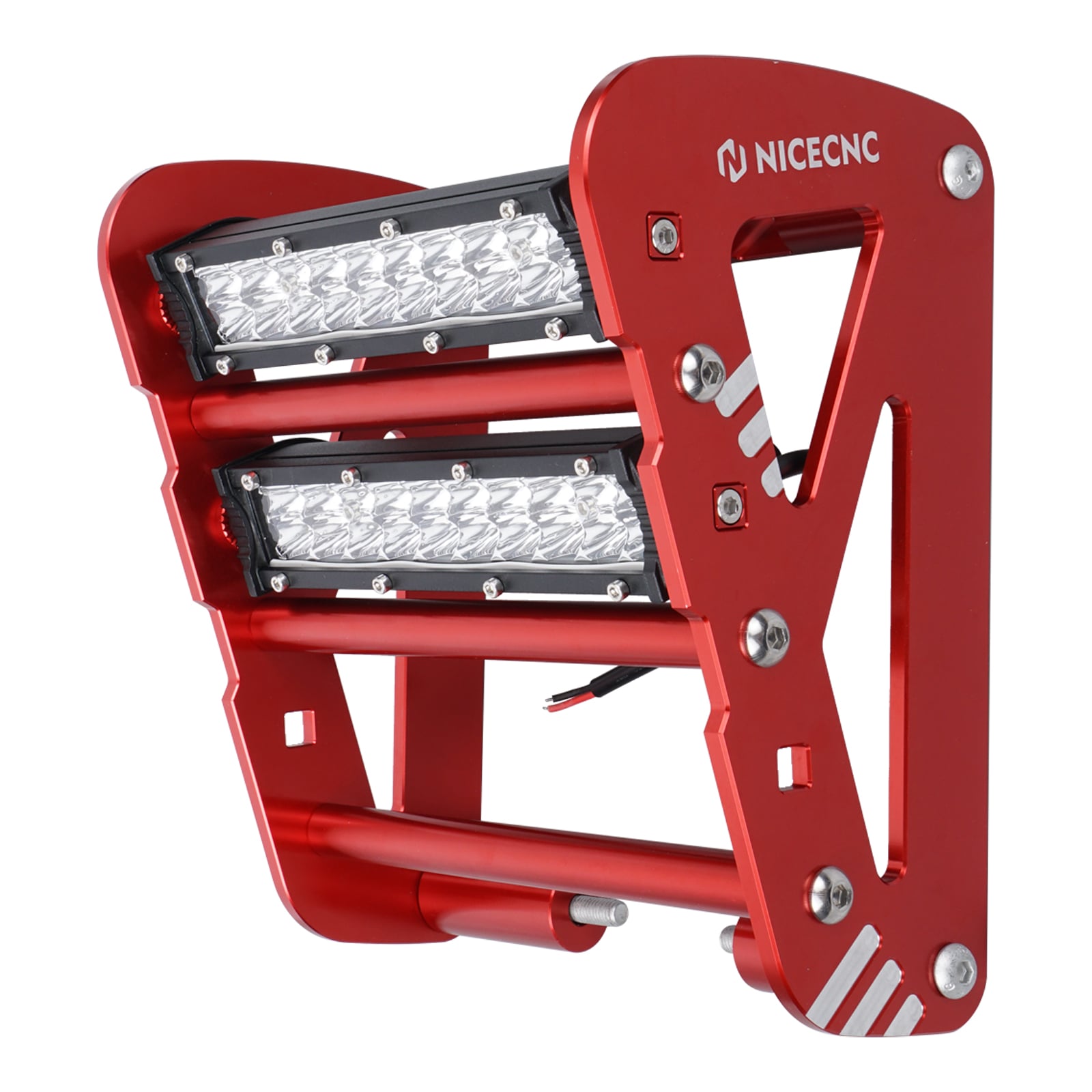 ATV Front Bumper with LED Dual Lights Bar Kit For Yamaha YFZ450R 2009-2024