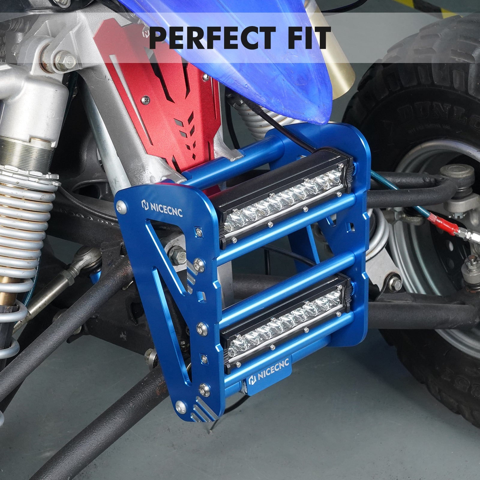 ATV Front Bumper Dual Light Bar LED Headlight Kit For Yamaha YFZ450R 09-24