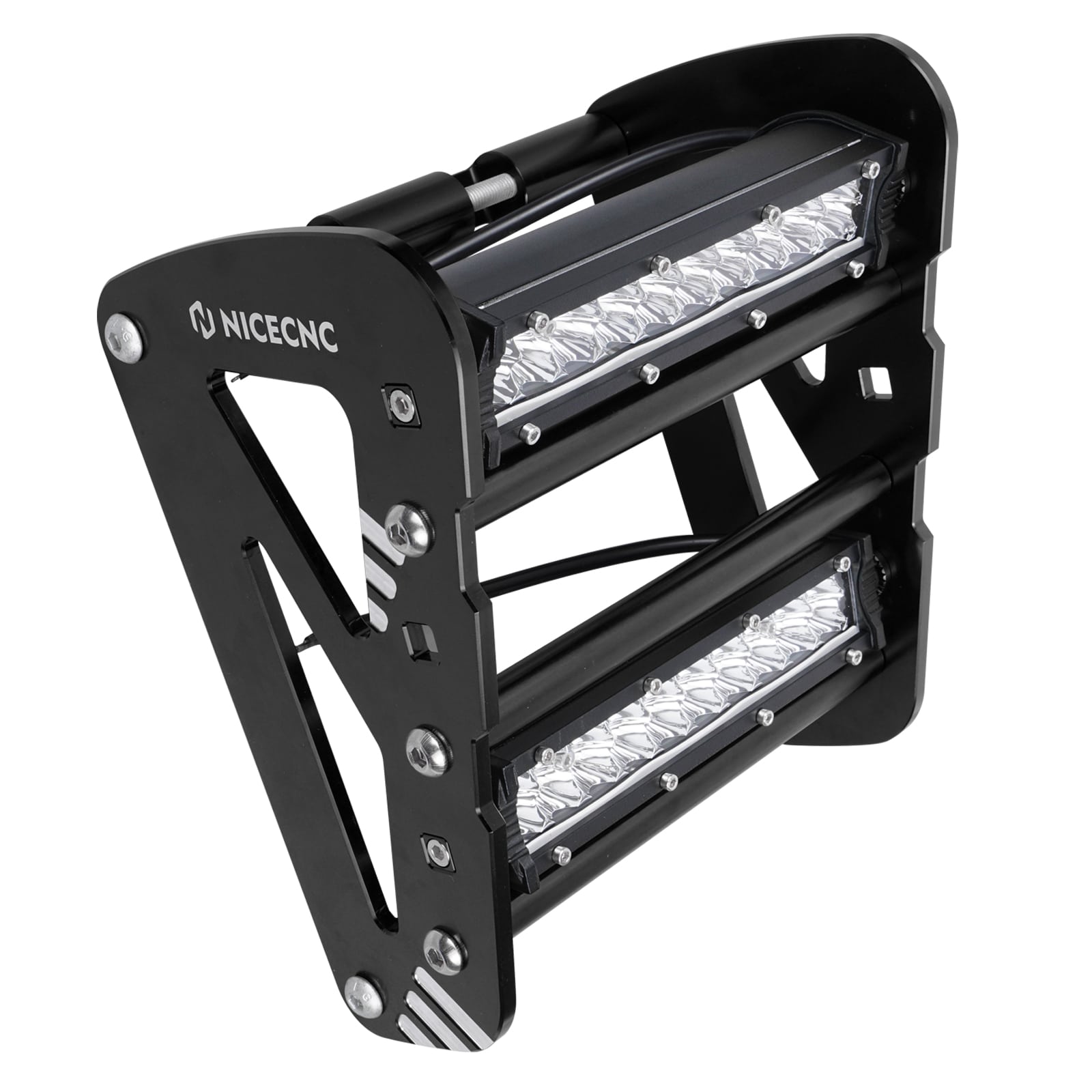 ATV Front Bumper with LED Dual Lights Bar Kit For Yamaha YFZ450R 2009-2024