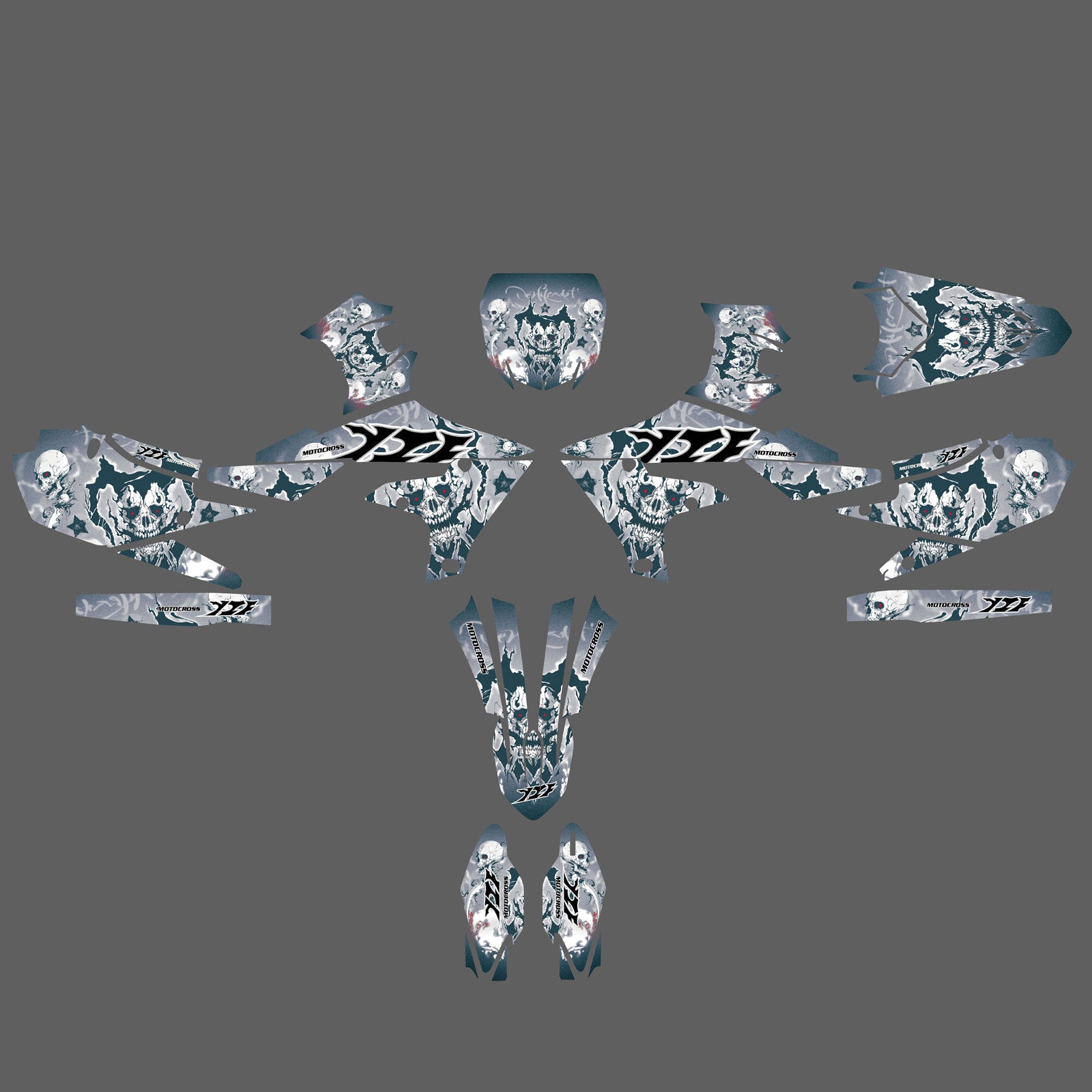 Motorcycle Decals Graphic Stickers Kit For YAMAHA YZF250 2019-2023 YZF450 2018-2222