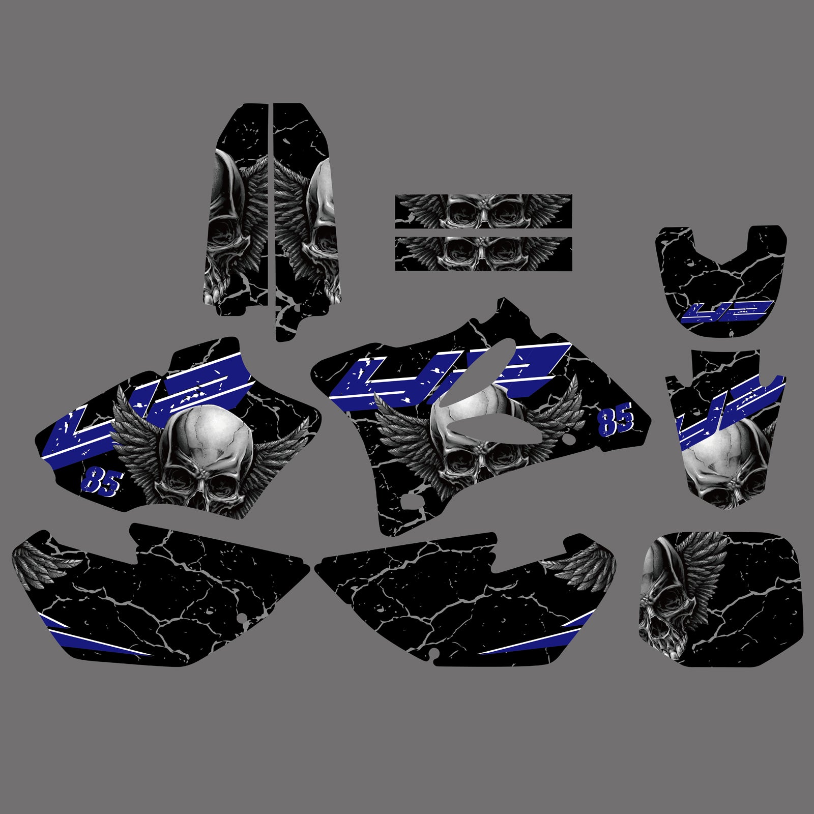 Team Graphics Backgrounds Decals Stickers For Yamaha YZ85 2002-2014