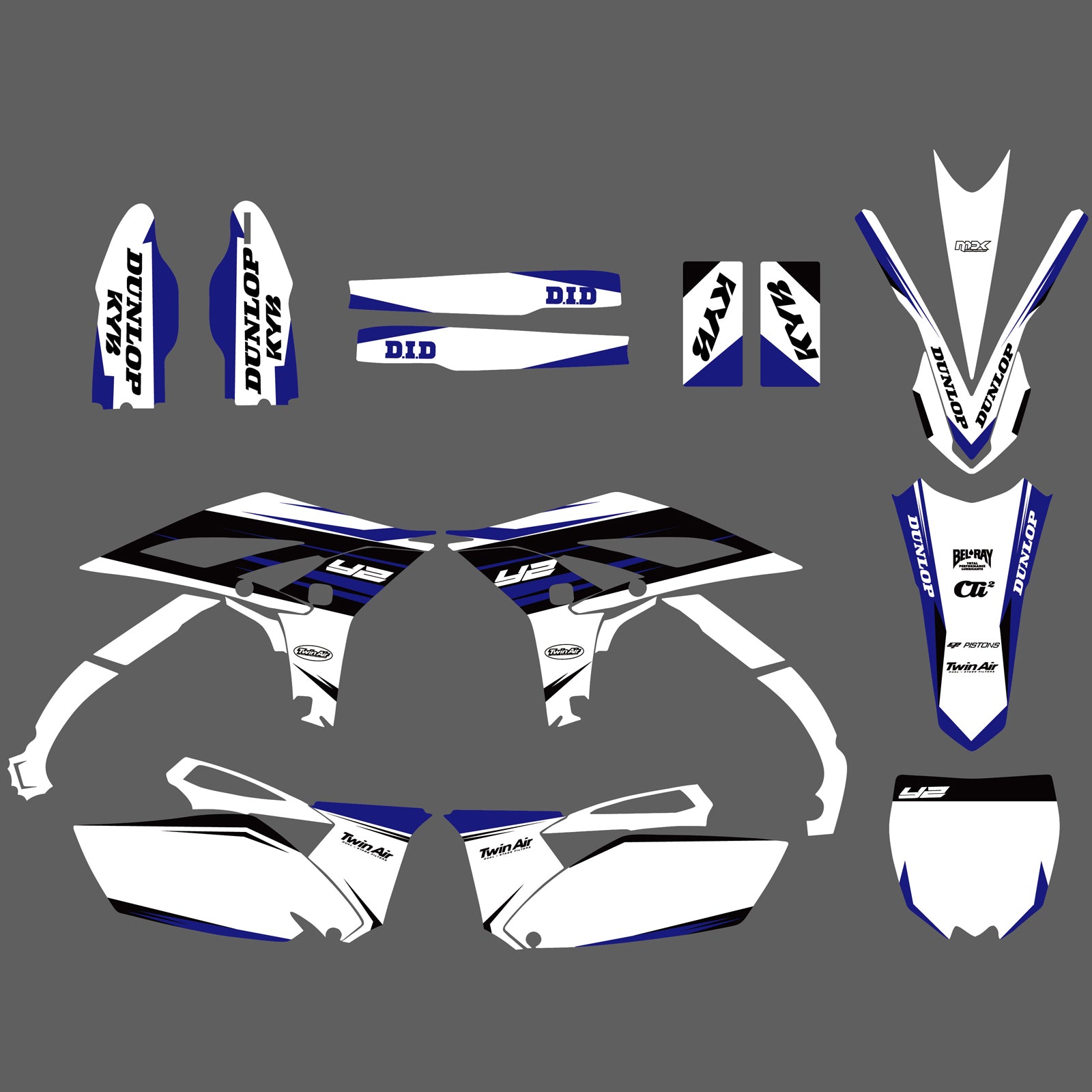 Team Decals Stickers Graphics Kit For YAMAHA YZF250 2010-2013