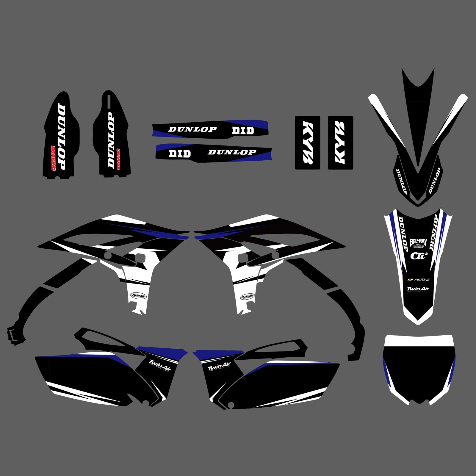 Team Decals Stickers Graphics Kit For YAMAHA YZF250 2010-2013