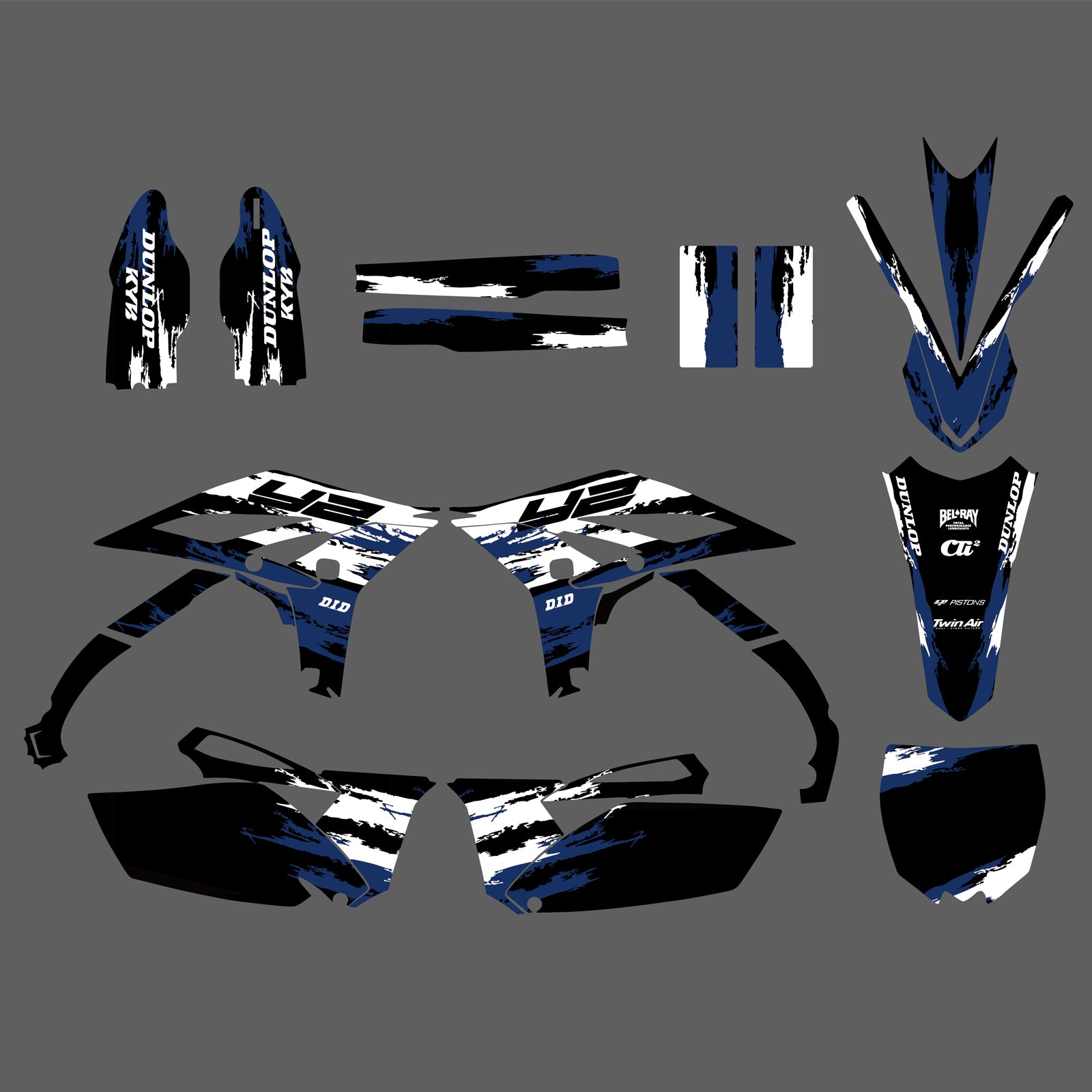Team Decals Stickers Graphics Kit For YAMAHA YZF250 2010-2013