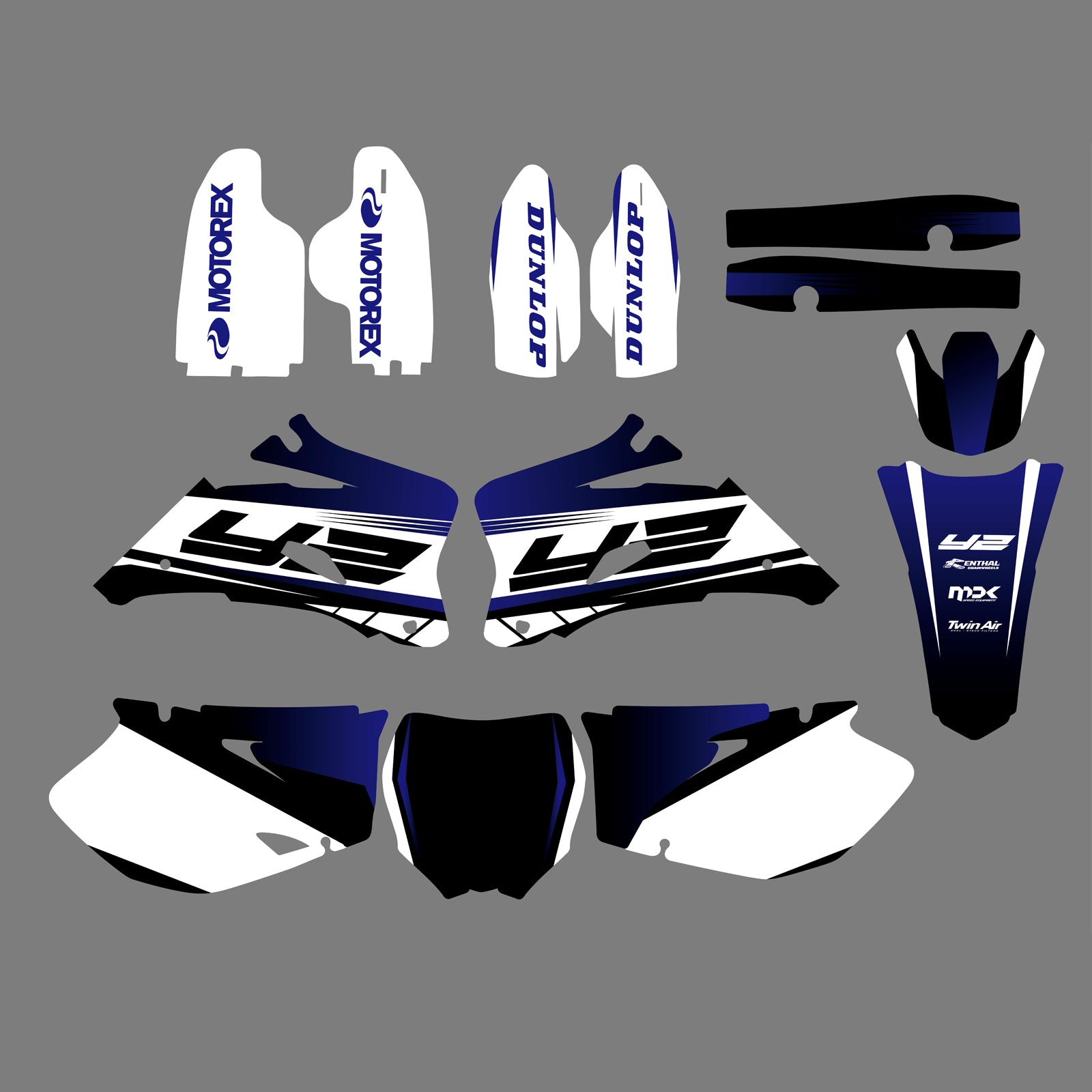 Team Graphics & Backgrounds Decals Stickers Kit for YAMAHA YZF250/YZF450 2006-2009