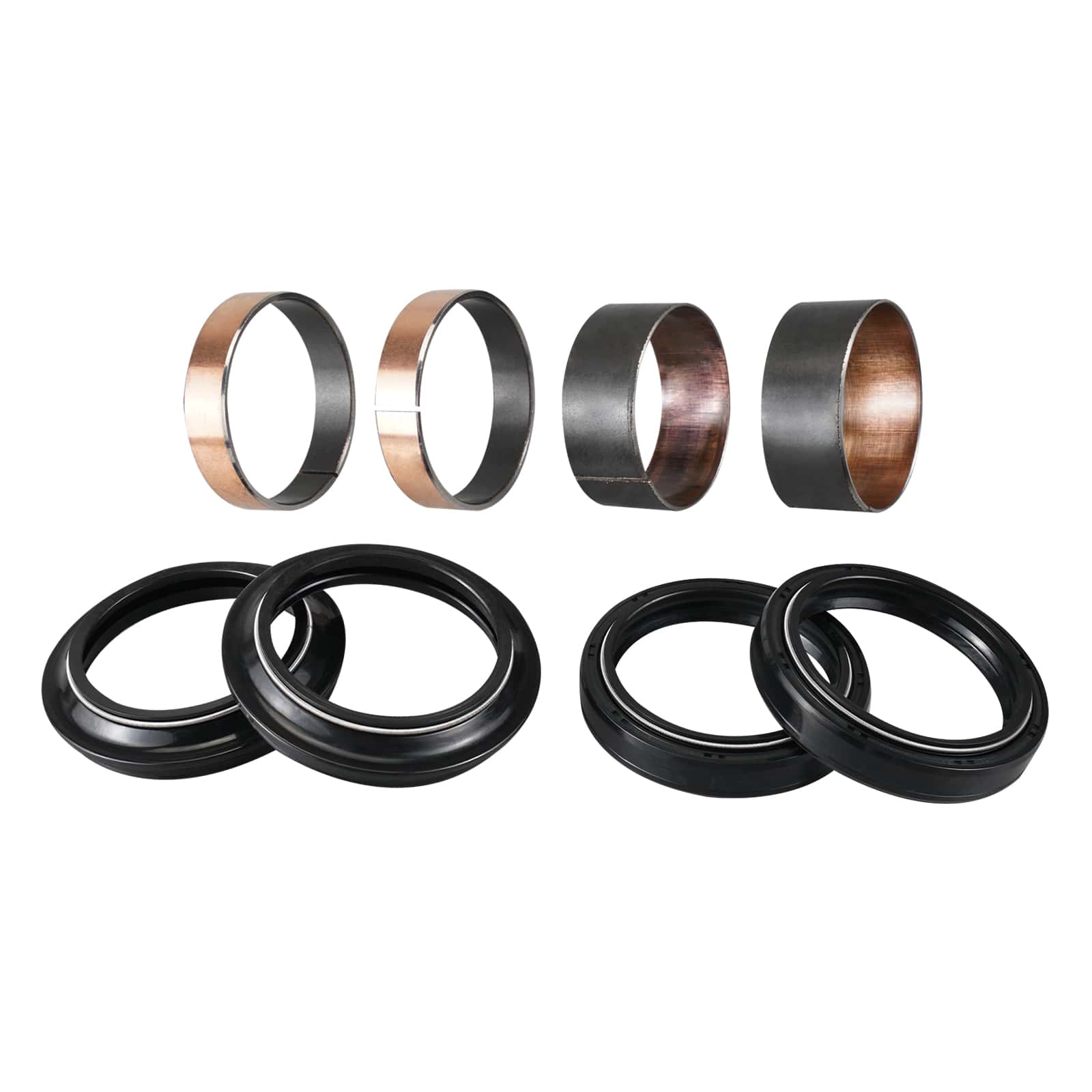 Front Fork Seals Slider Bushings Kit for Yamaha YZ125 YZ250 YZ250F /Honda CR125R /Kawasaki KX250