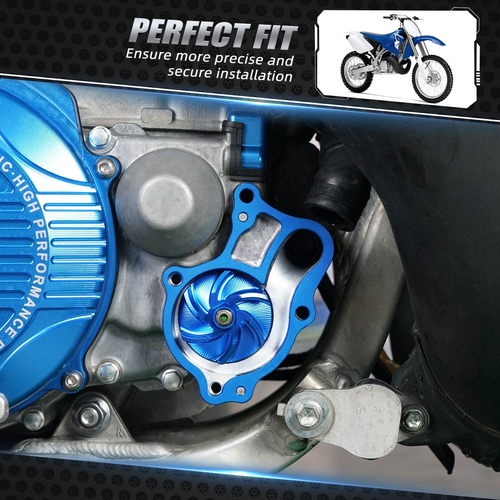 Oversized Water Pump Impeller Cooler Kit For Yamaha YZ250 1999-2024 YZ250X 2016-2023