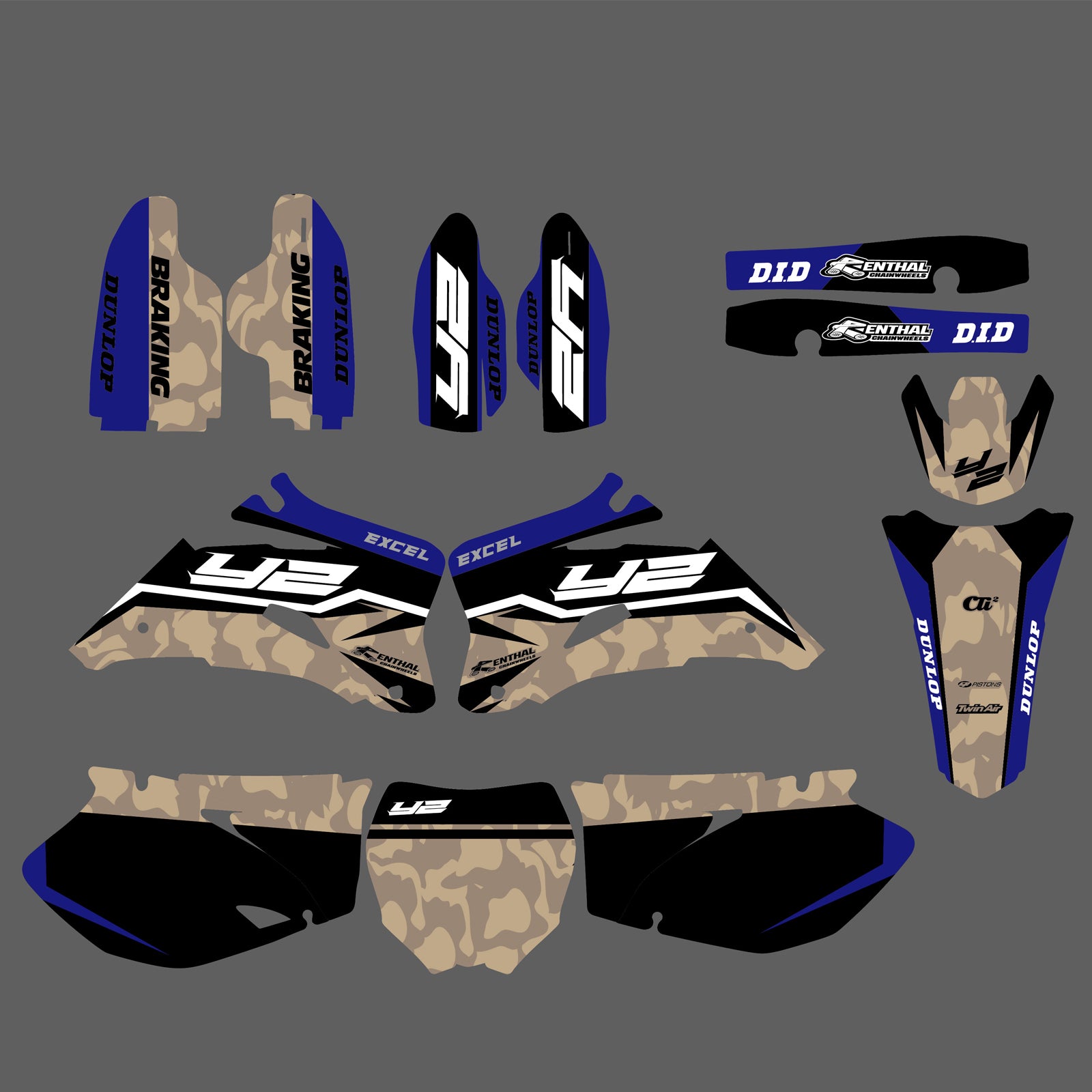 Graphics Kit Decals Stickers For Yamaha YZ250F YZ450F 2006-2009