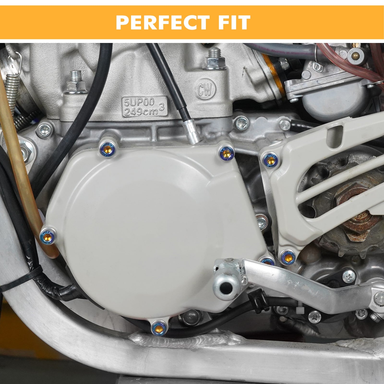 Flange Socket Head Screws Clutch Side Bolts For Yamaha YZ250 1999-2024 YZ250X 2016-2024