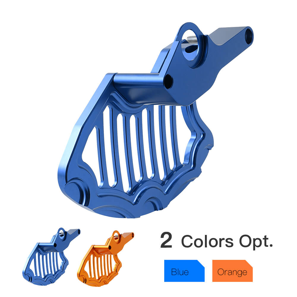 Blue Rear Brake Disc Guard Protector Compatible With Husqvarna 125-530 TC/FC /TE/FE 2014-2024 | Replaces OEM Part 8131096120068