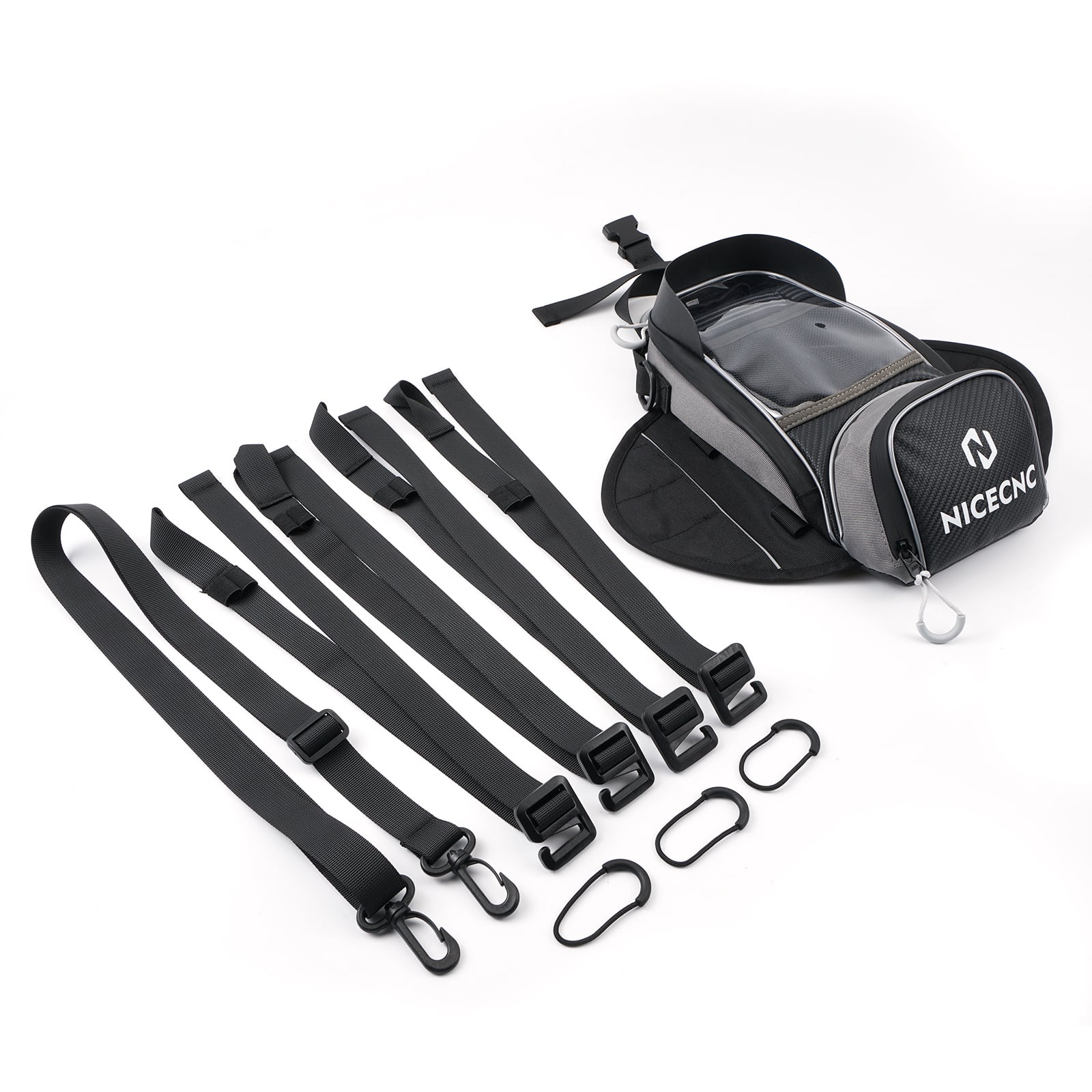 Universal Motorcycle Magnetic Tank Bag Front Fuel Storage Saddle Bag