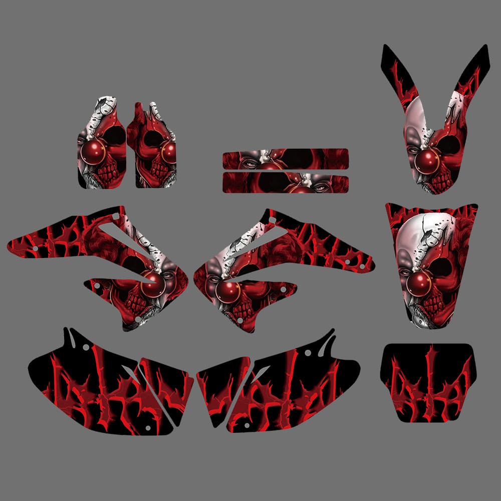 Motorcycle Team Graphics Background Sticker for Honda CRF450/R 02-04