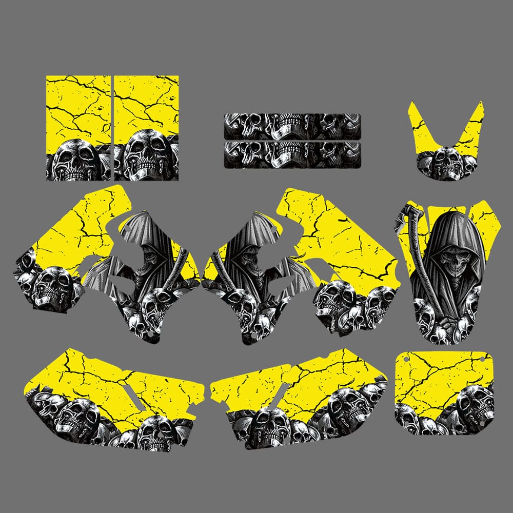 Motocross Full Team Graphic Background Fairing Decal Sticker For Suzuki RM125 RM250