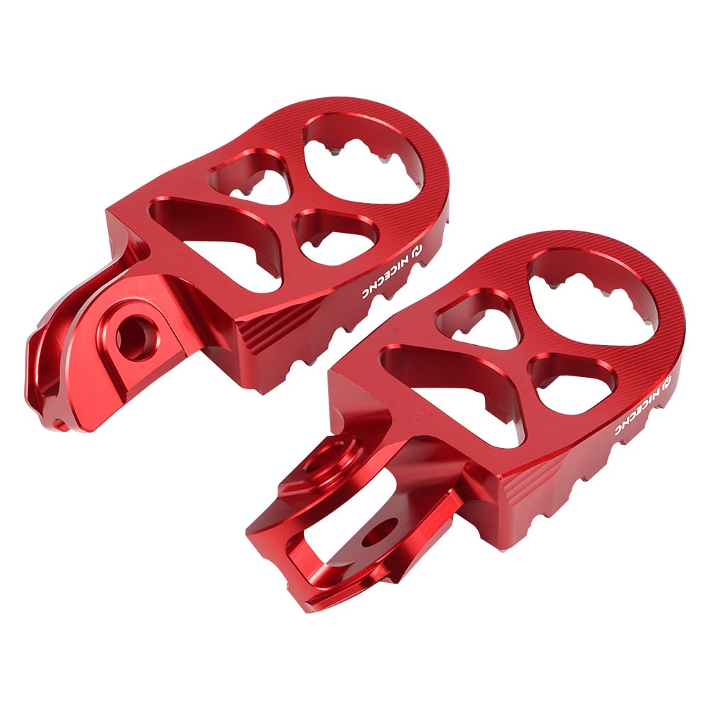 Red Footrest CNC Bud Footpegs For Beta RR 2020-2024