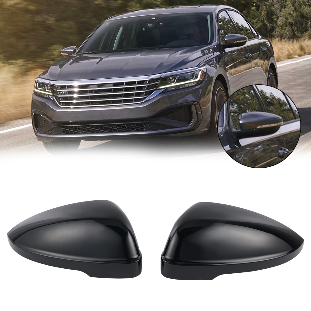 Side Mirror Cap Cover Pair Set ABS for Volkswagen MAGOTAN PASSAT B7 New BORA