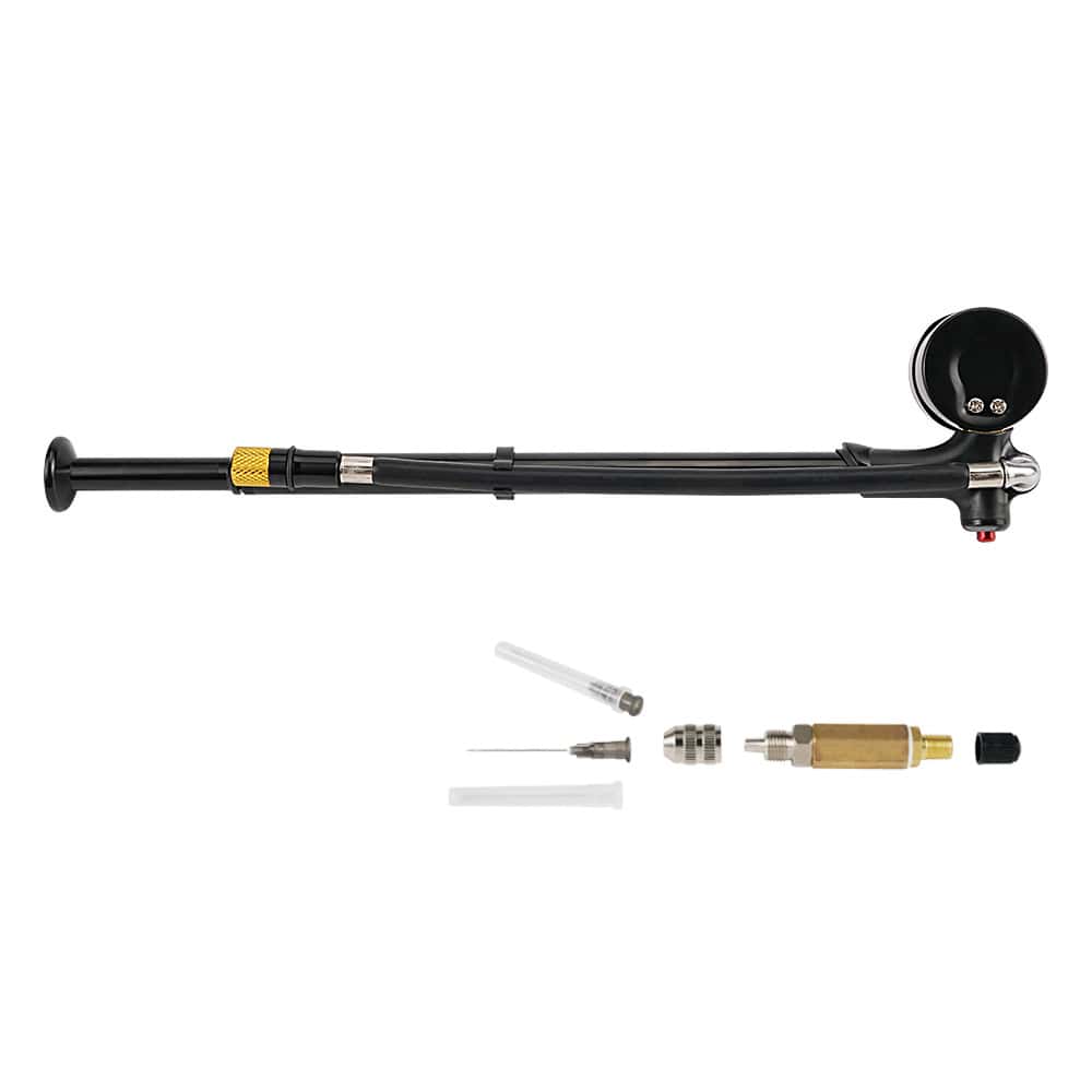 300 psi Air Shock Fork Pump with Rubber Handle Nitrogen Needle Fill Tools Kit