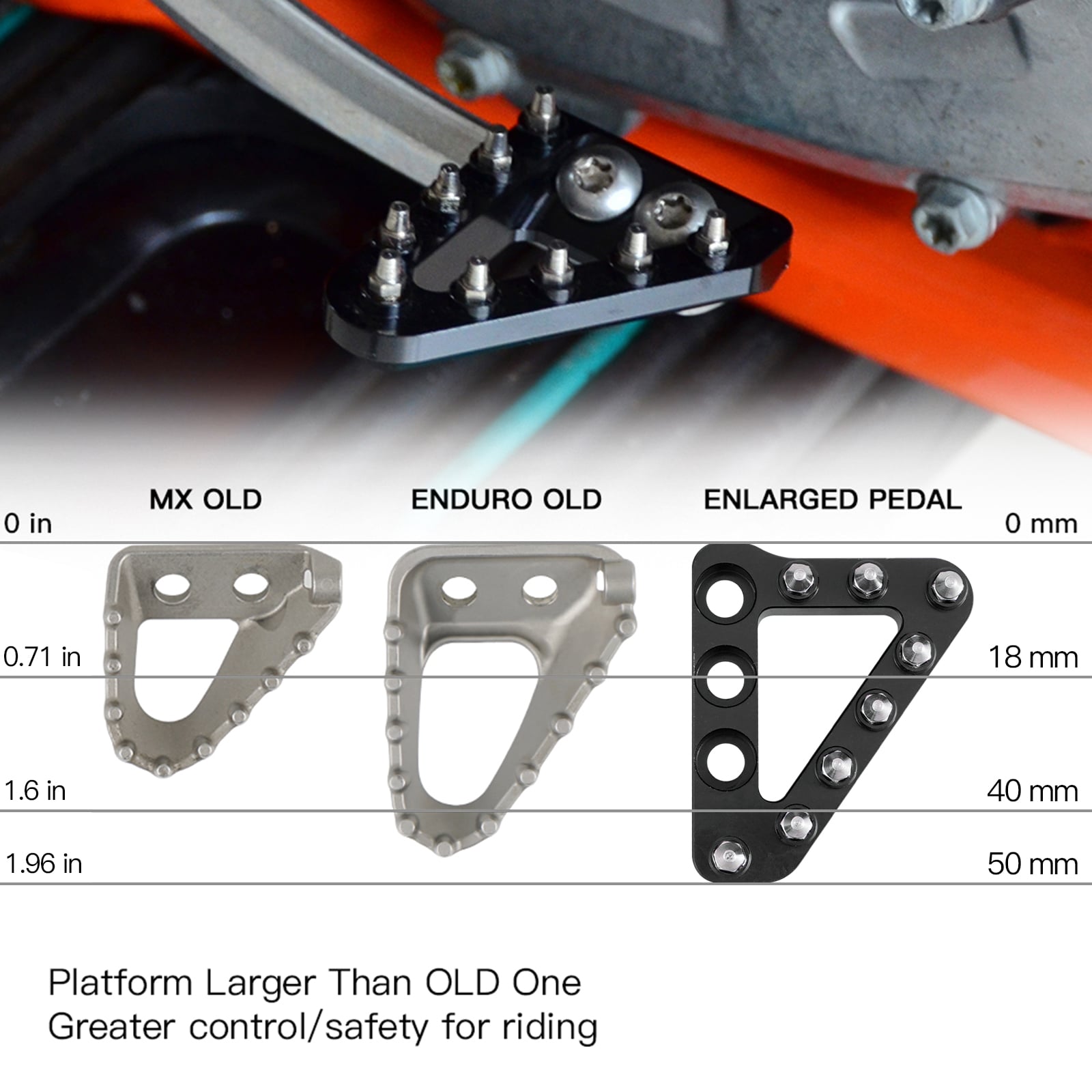 Rear Brake Pedal Step Plate Tip For KTM / HUSKY / Husaberg Dirt / Street Bike
