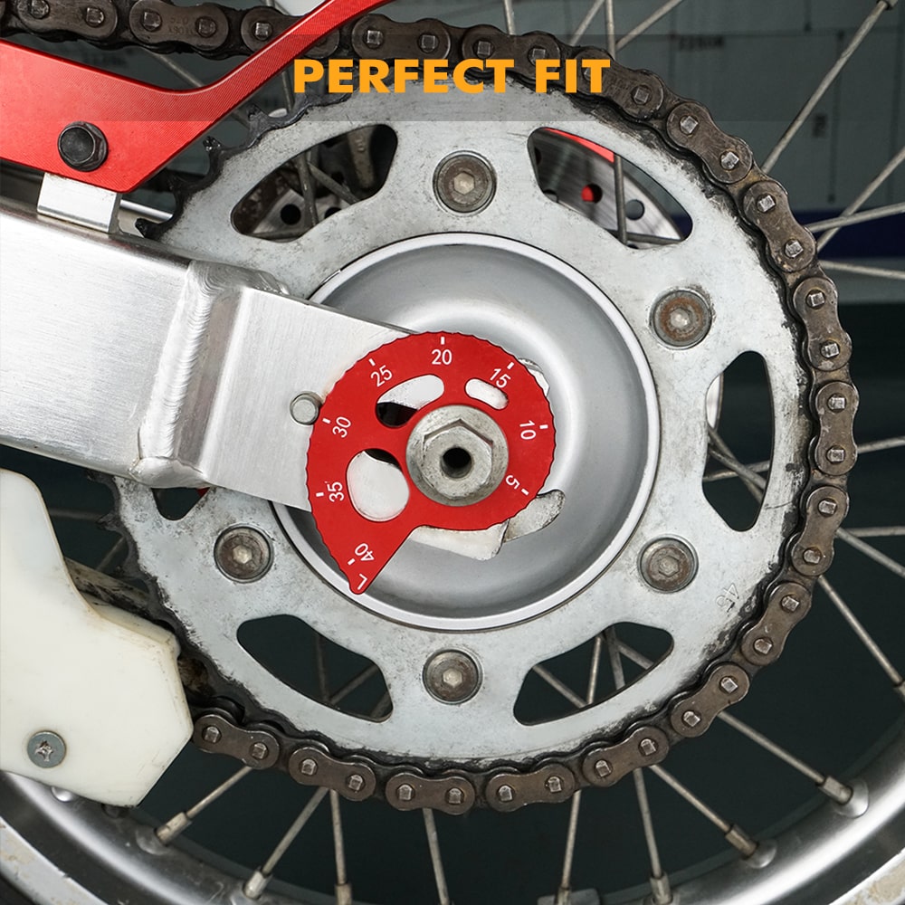 Red Aluminum Chain Adjuster For Honda XR650L 1993-2024