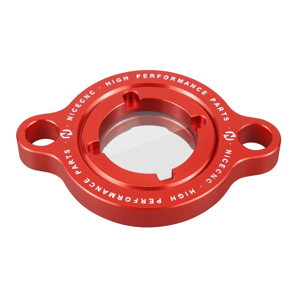 Clear Engine Oil Filter Cover Cap For Beta RR 350/390/430/480 4T 2015-2024