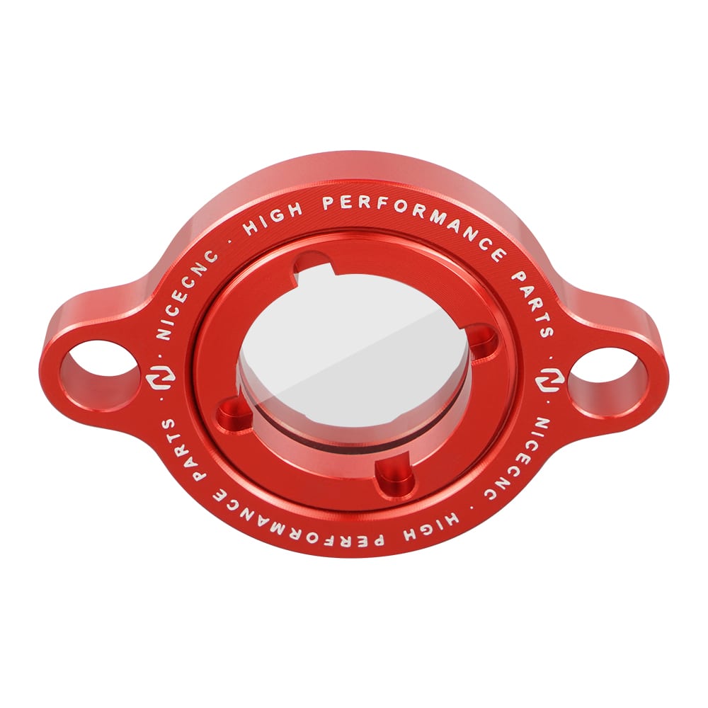 Clear Engine Oil Filter Cover Cap For Beta RR 350/390/430/480 4T 2015-2024