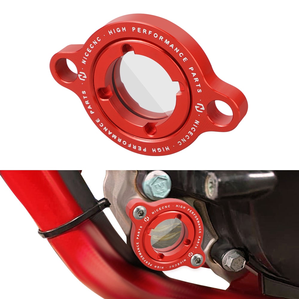 Clear Engine Oil Filter Cover Cap For Beta RR 350/390/430/480 4T 2015-2024