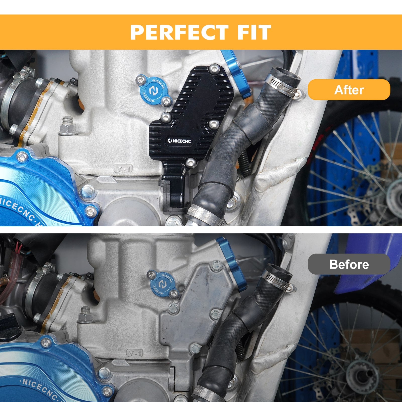 Cylinder Power Valve Cover For Yamaha YZ250 1999-2024 YZ250X 2016-2023