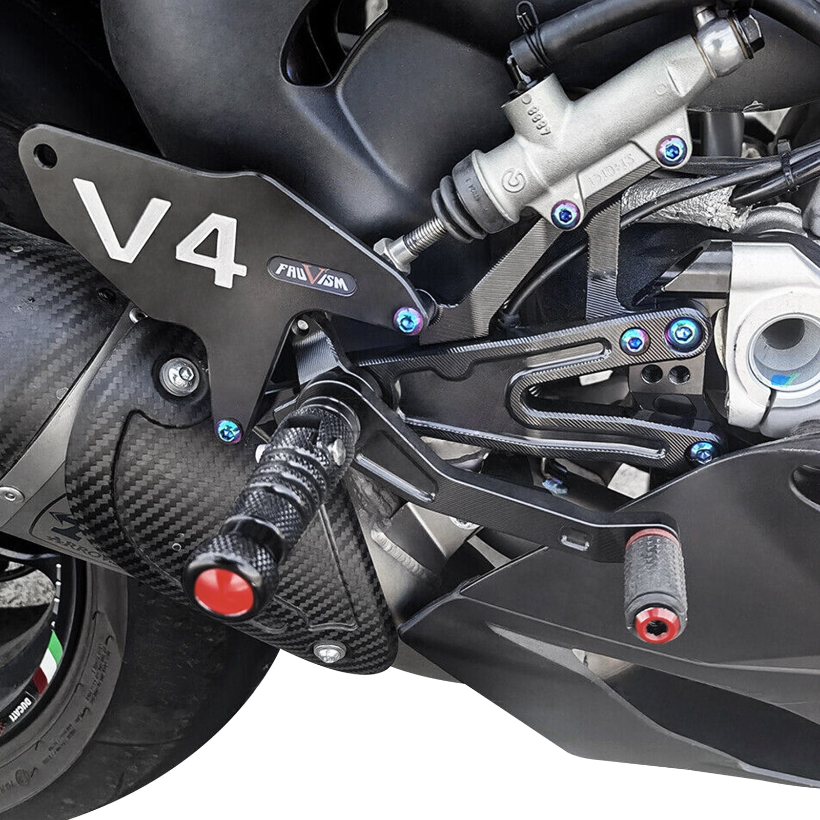 Racing Adjustable Rear Sets Footrest for Ducati Panigale V4/S/R 2018-2022