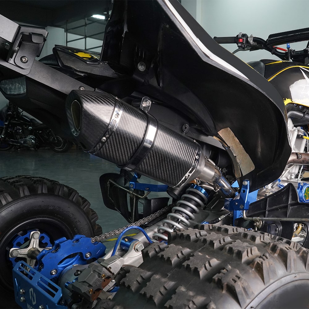 Exhaust Pipe Muffler Silencer Slip-On Carbon Fibre For Yamaha Raptor 700 700R 2015-2023 #2LS-E4710-00-00