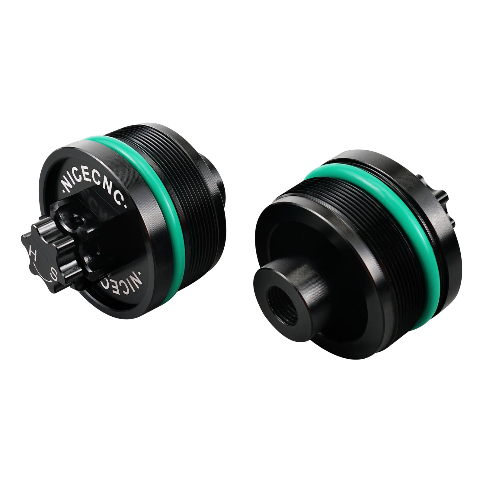 Pair Front Fork Top Caps for Yamaha YZ80 1995-2001 YZ85 2002-2018