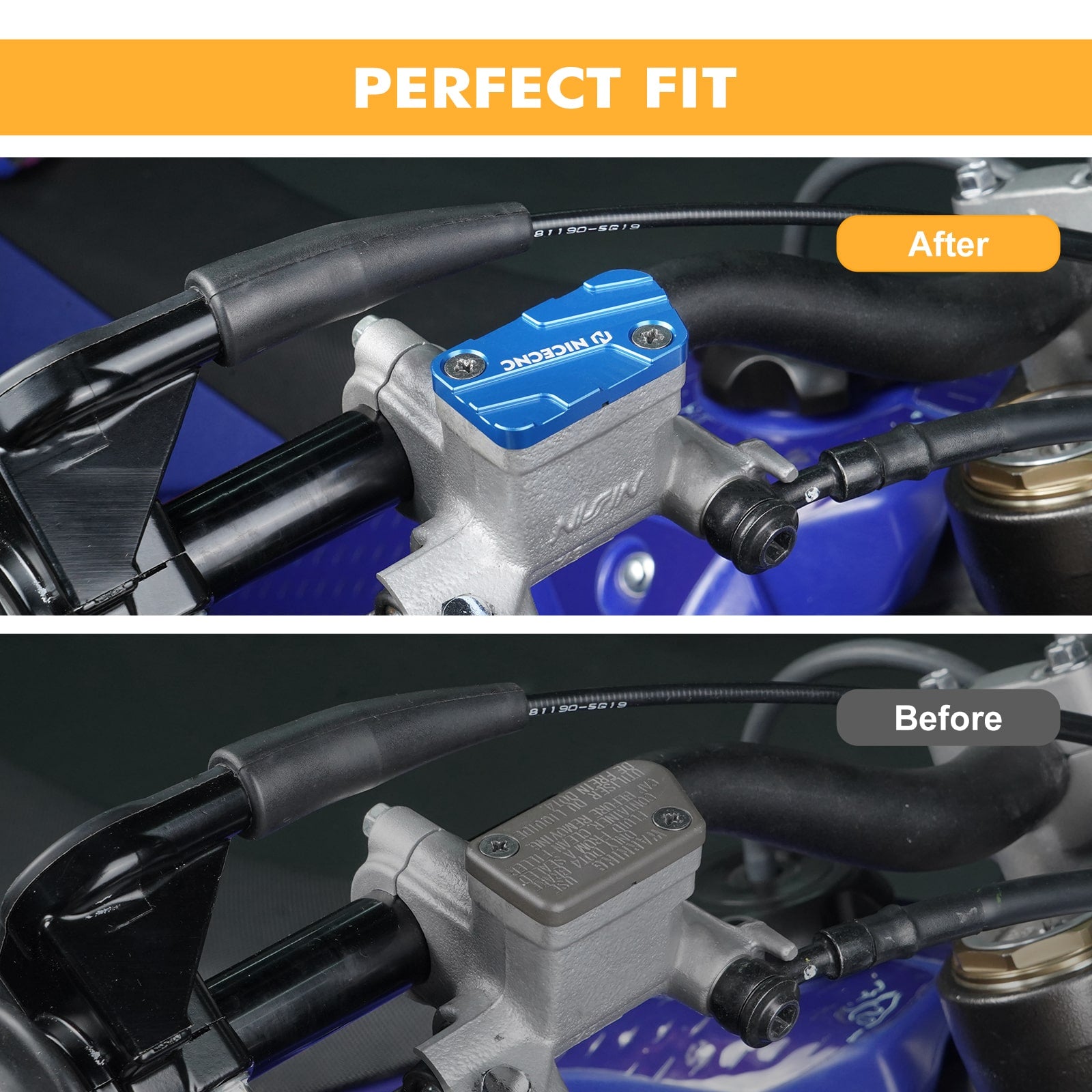 Front Brake Reservoir Cover Cap For Yamaha YZ125 YZ250F YZ450F WR250F WR450F