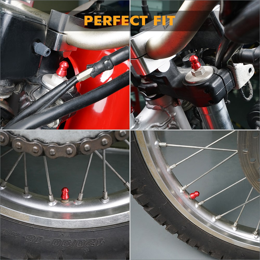 Tire Stem Caps & Front Fork Caps Valve for Honda XR650L 1993-2024
