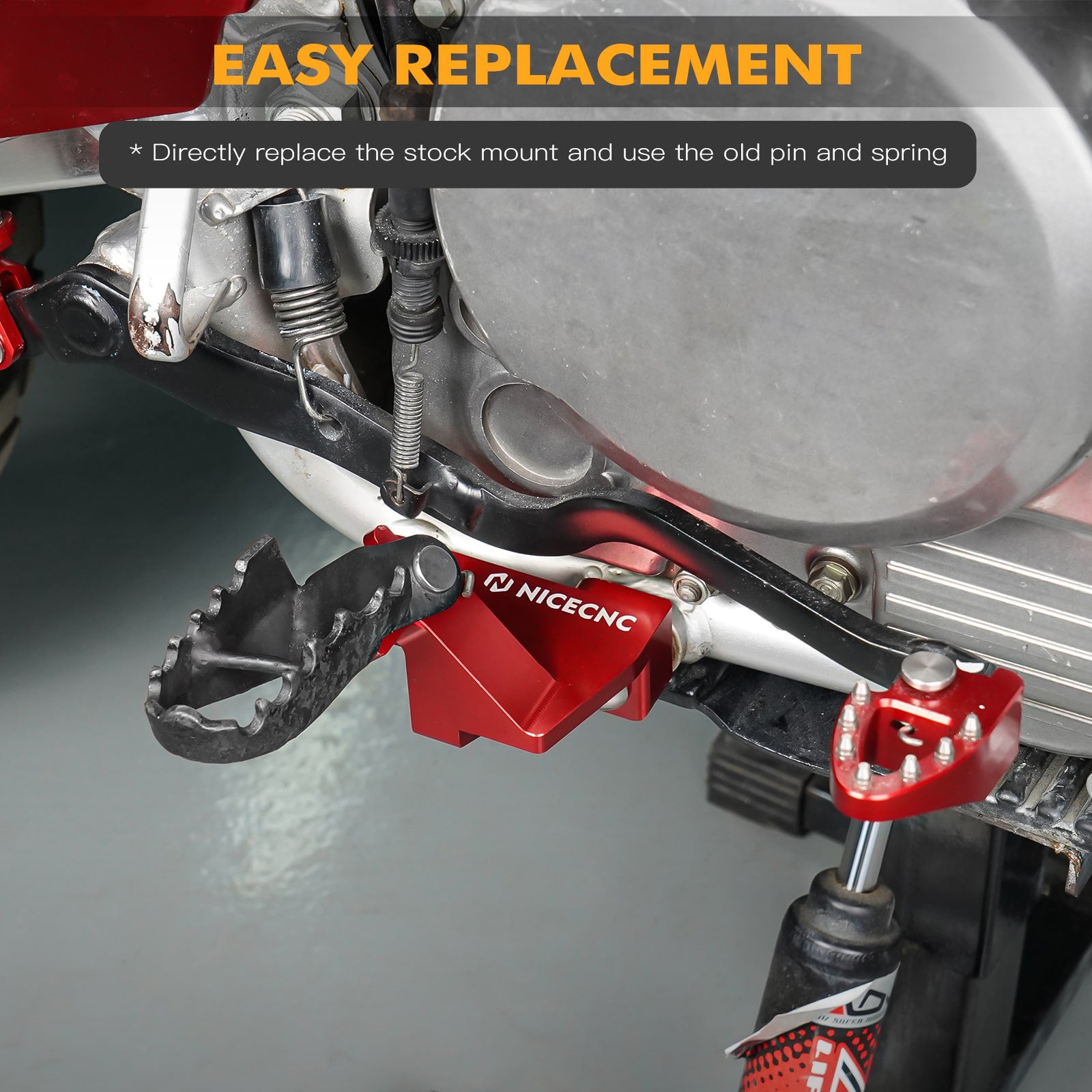 Right Footpeg Mount Bracket for Honda XR650L 1993-2024