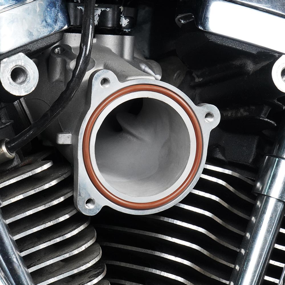 Replacement 55mm intake manifold M8 for Harley Davidson '18-later Softail, and '17-later Touring Models