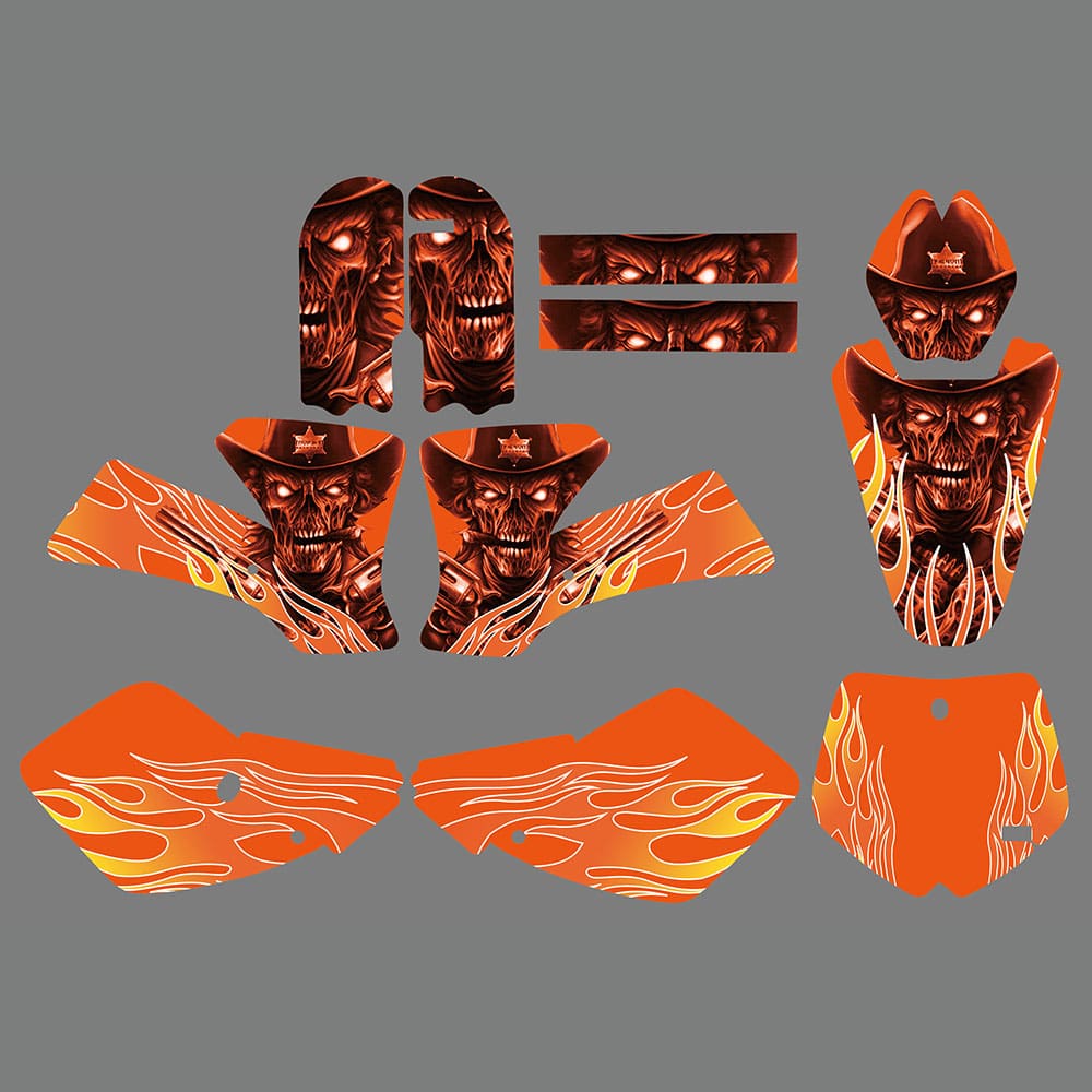 Fairing Personality Decal Stickers Kit For KTM SX65 2002-2008
