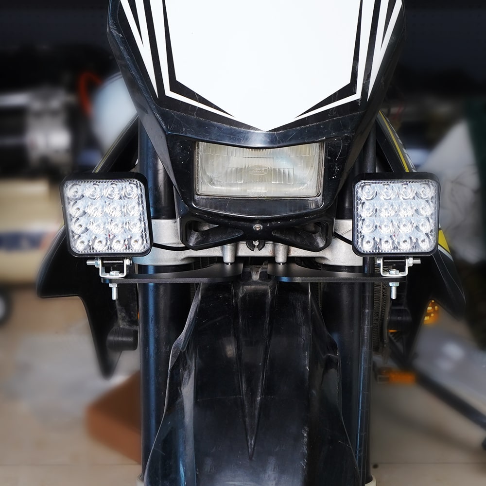 Auxiliary LED Light Mounts Brackets For Suzuki DRZ400S/SM Honda XR650L